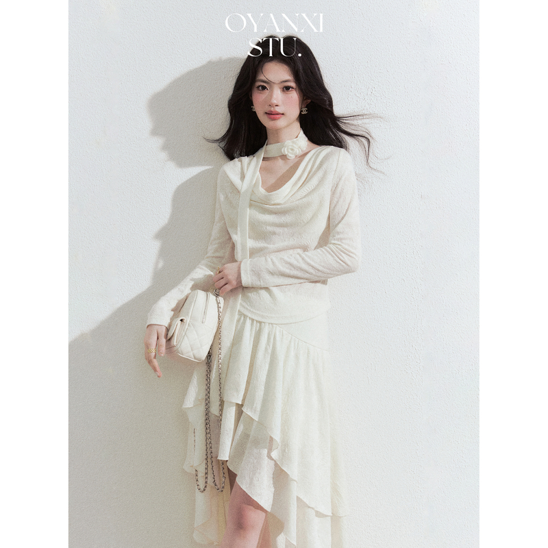 春款尝鲜【欧阳喜OYANXI】软香冷光&气质长袖温柔时尚套装227T1010