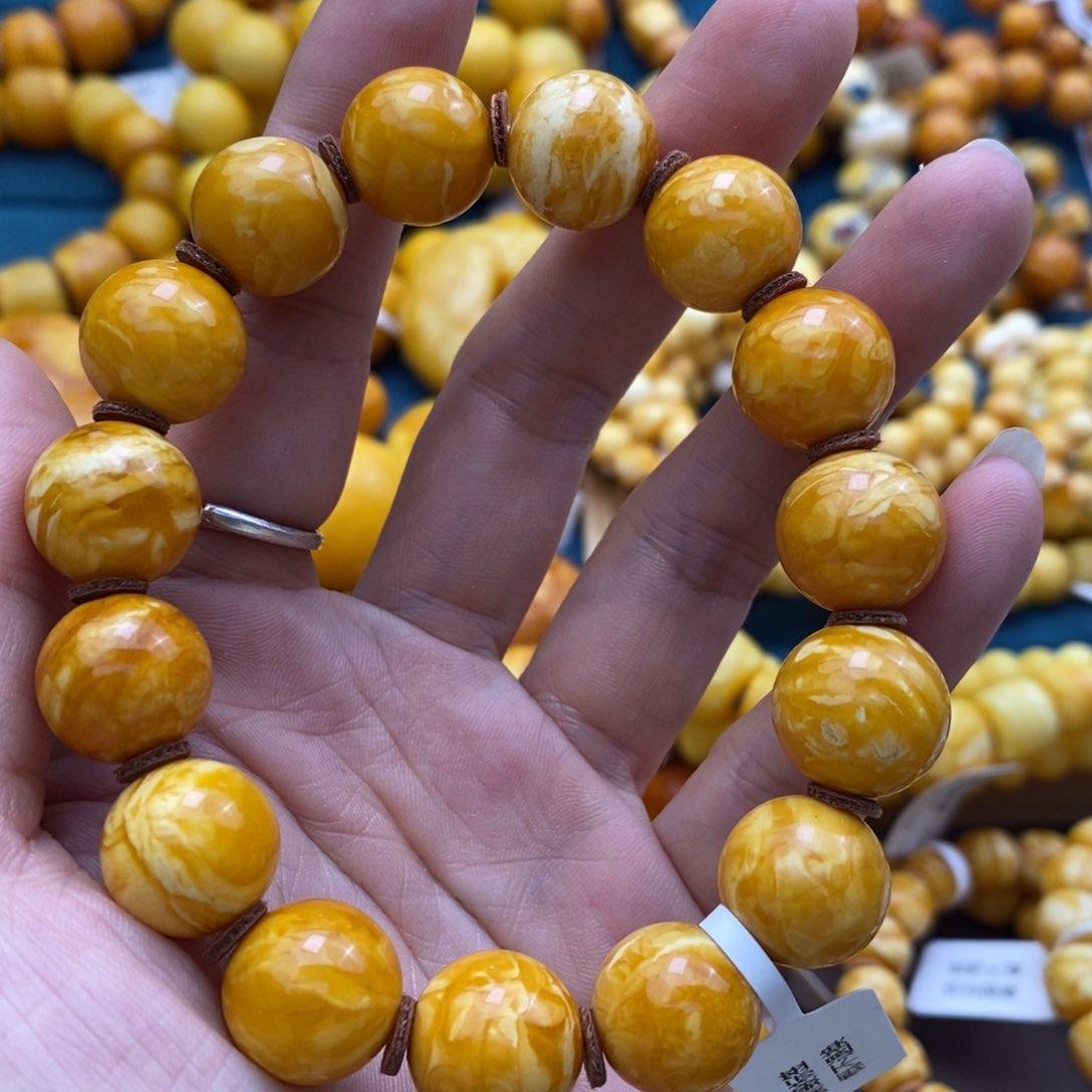 琥珀手链未镶嵌14加