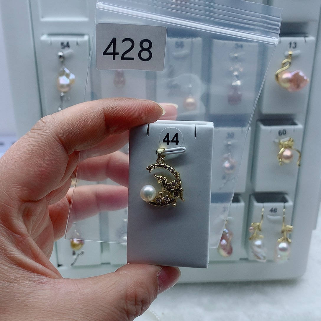 吊坠(不含链)淡水珍珠合金