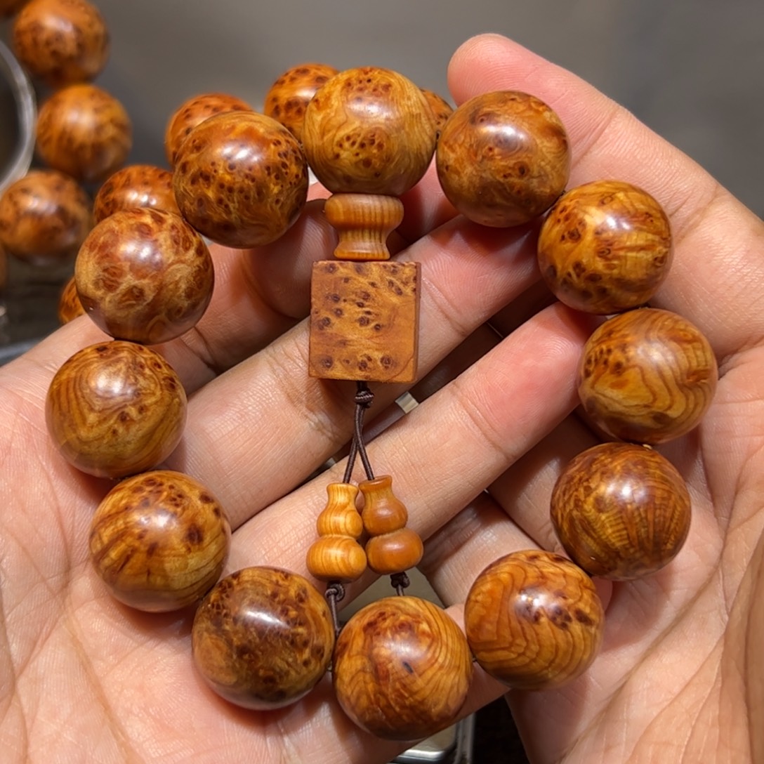 柏木（崖柏）手串/手链2.0陈化红油入门级瘤疤手串