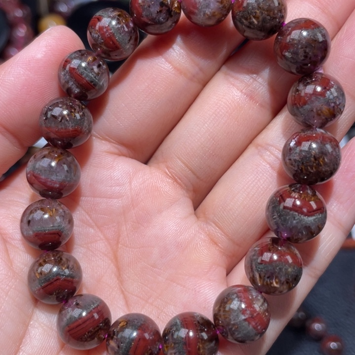 水晶手串未镶嵌不****财极光手链