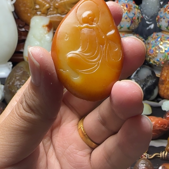 和田玉未镶嵌挂件