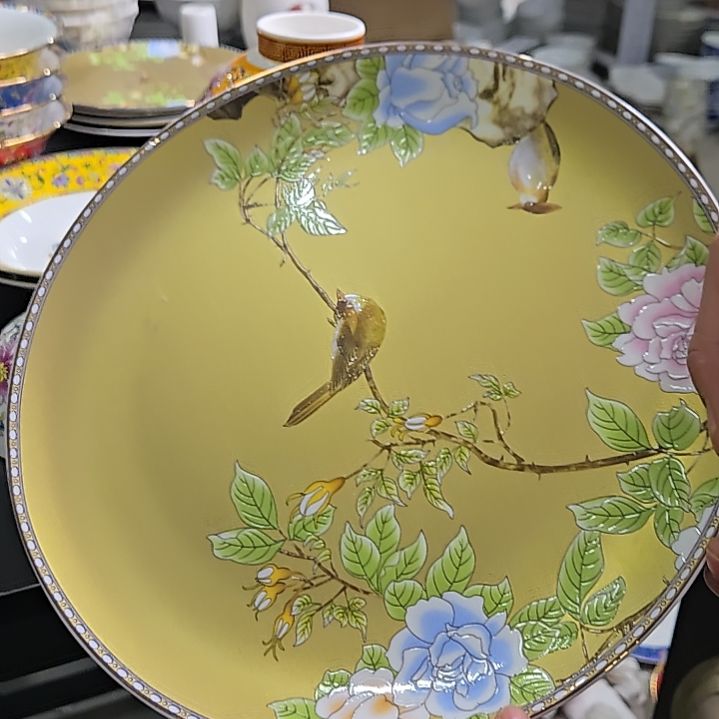 瓷片瑕疵爆花或划痕10寸2个大盘666666