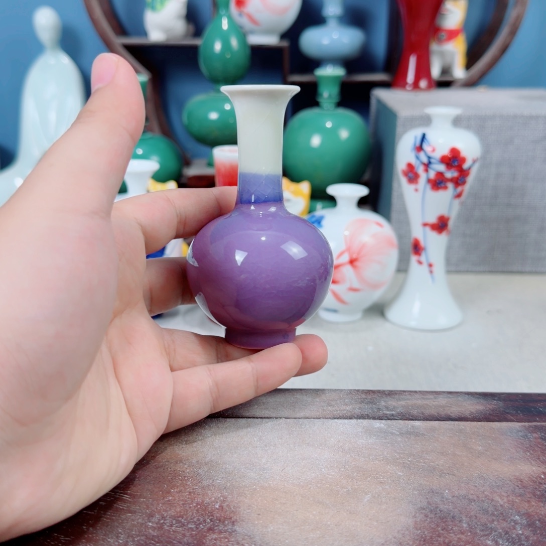 陶瓷手工小花器摆件