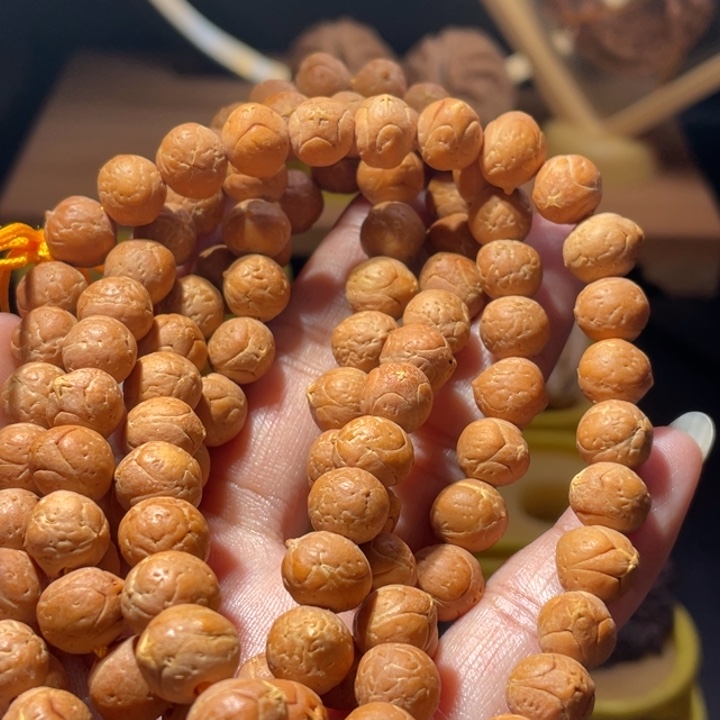 桃核吊坠四星麒麟麒麟眼108颗