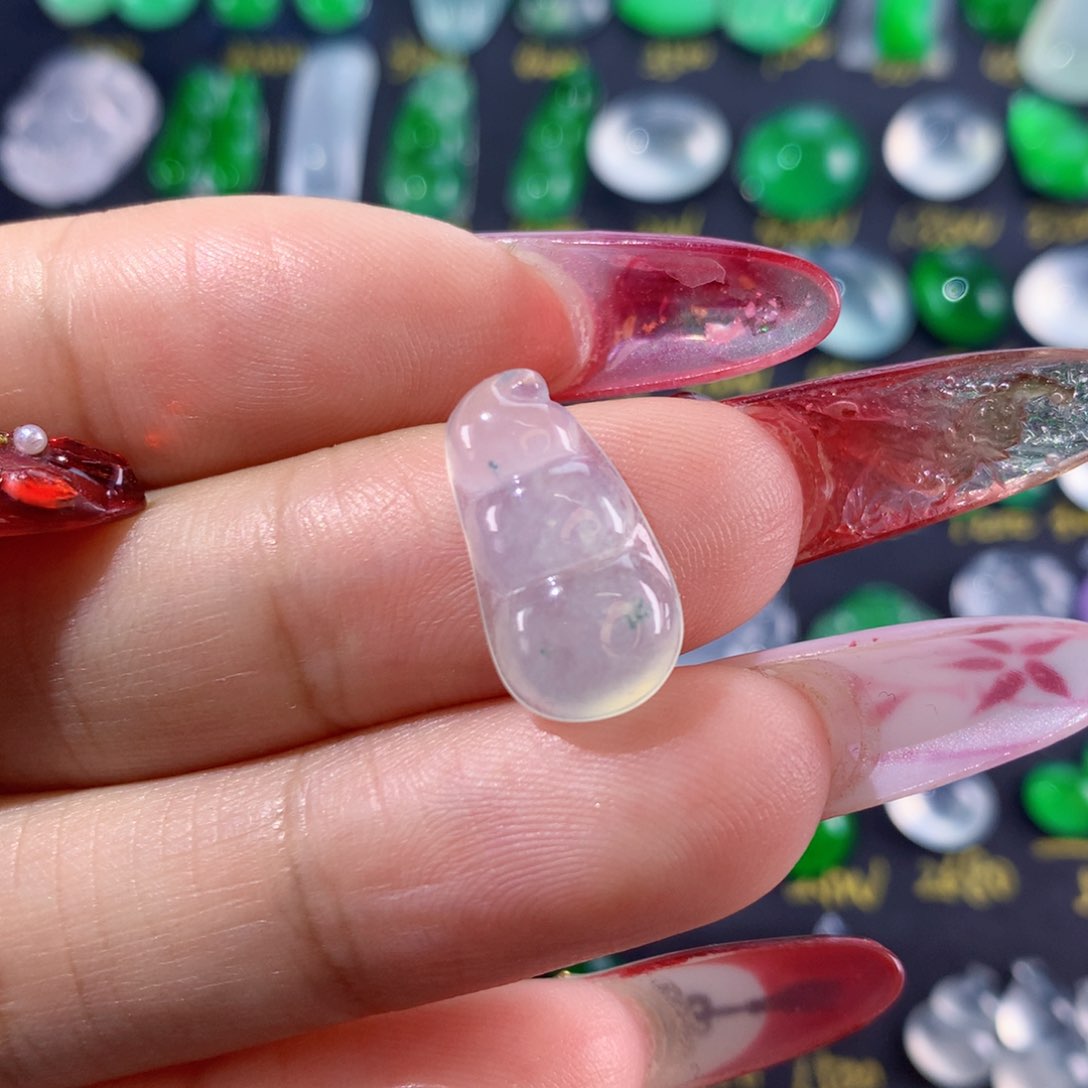 翡翠颈饰未镶嵌纯天然缅甸翡翠A货