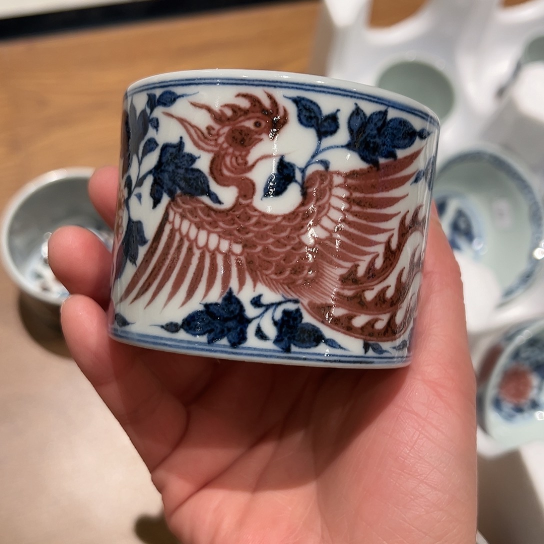 元青拙手仿元青花釉里红