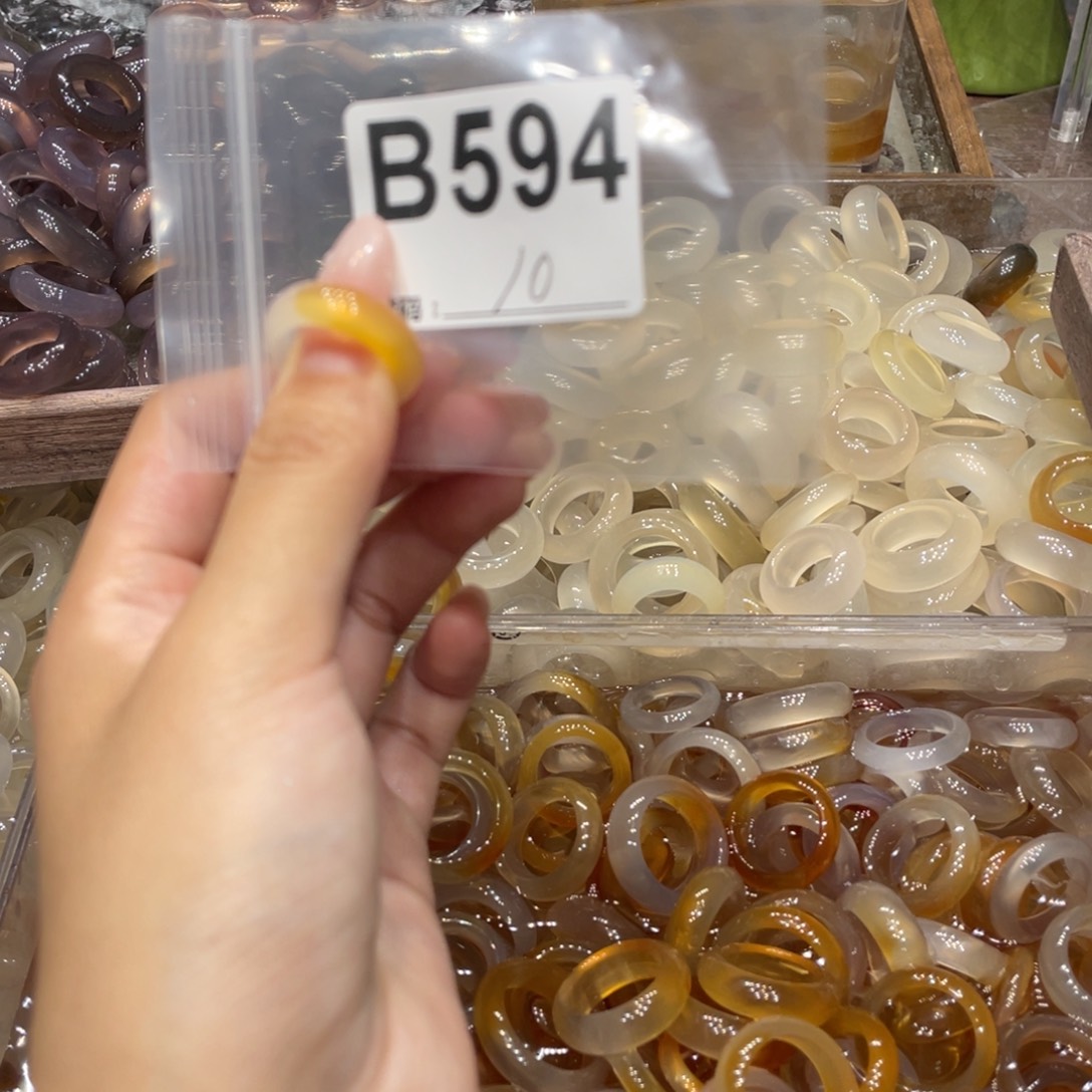 玛瑙/玉髓未镶嵌戒指