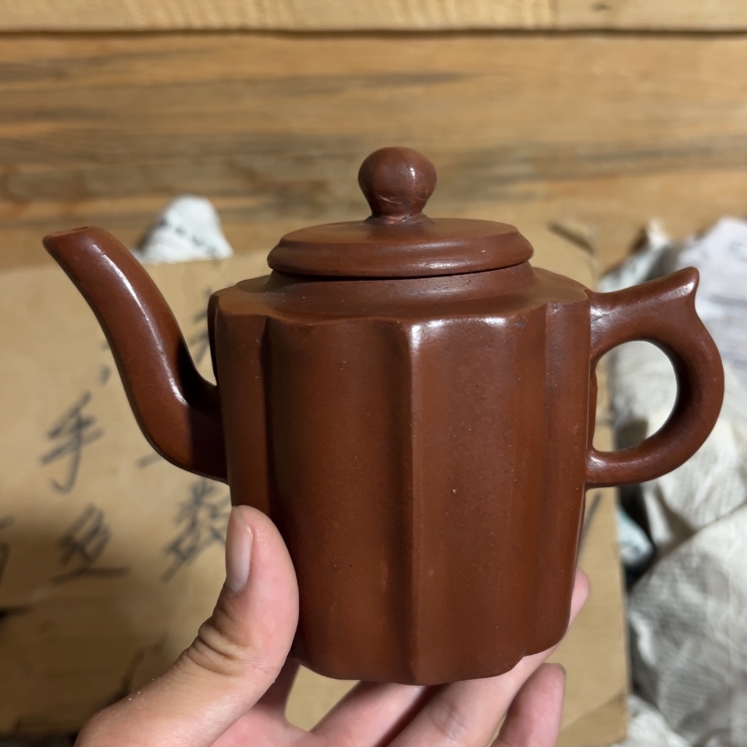 茶壶紫砂老厂紫砂壶一件！