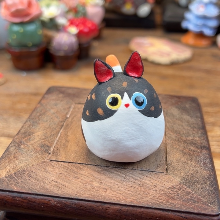 陶摆件小镇青花每日有新品