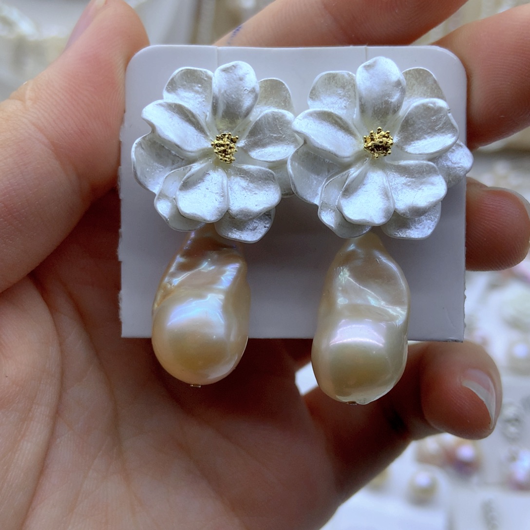 耳饰未镶嵌淡水珍珠