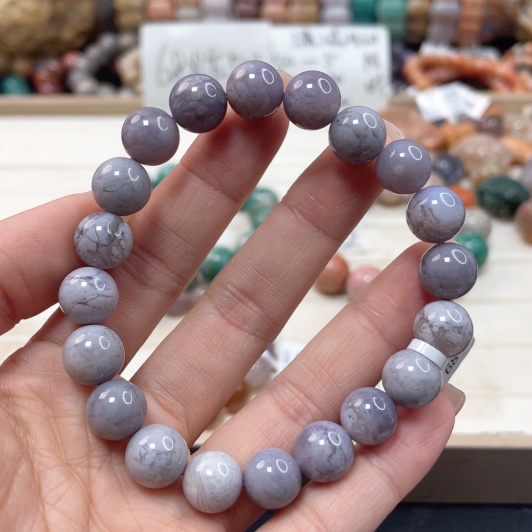 未镶嵌手链硅化玉*️****061