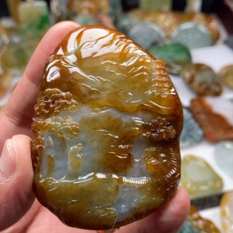 【闪购商品】翡翠颈饰未镶嵌缅甸翡翠A货吊坠