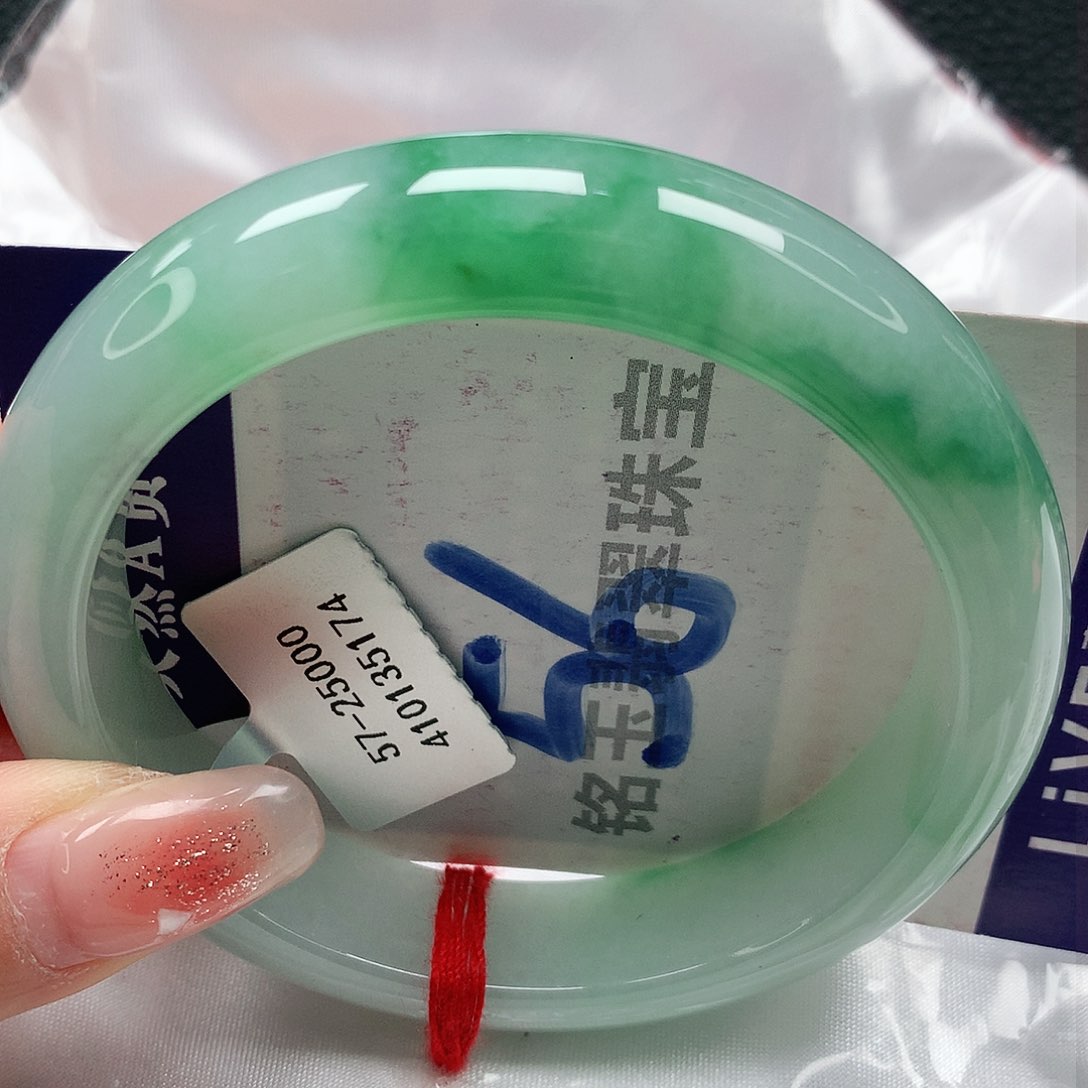 翡翠手镯未镶嵌缅甸天然a货翡翠57
