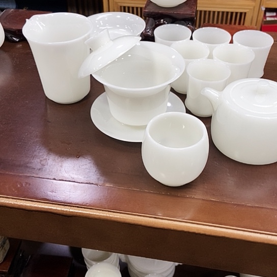 璞玉井栏壶大套组加四个葫芦