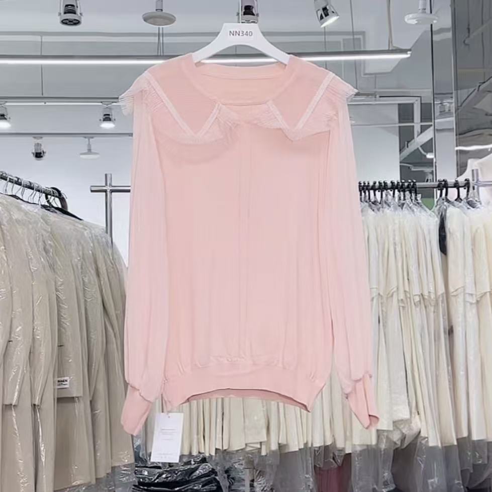 NN340-时尚女装设计感针织衫法式气质显瘦洋气百搭