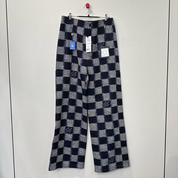 未使用 LouisVuitton/路易威登 棋盘格裤子 尺码：50 11609