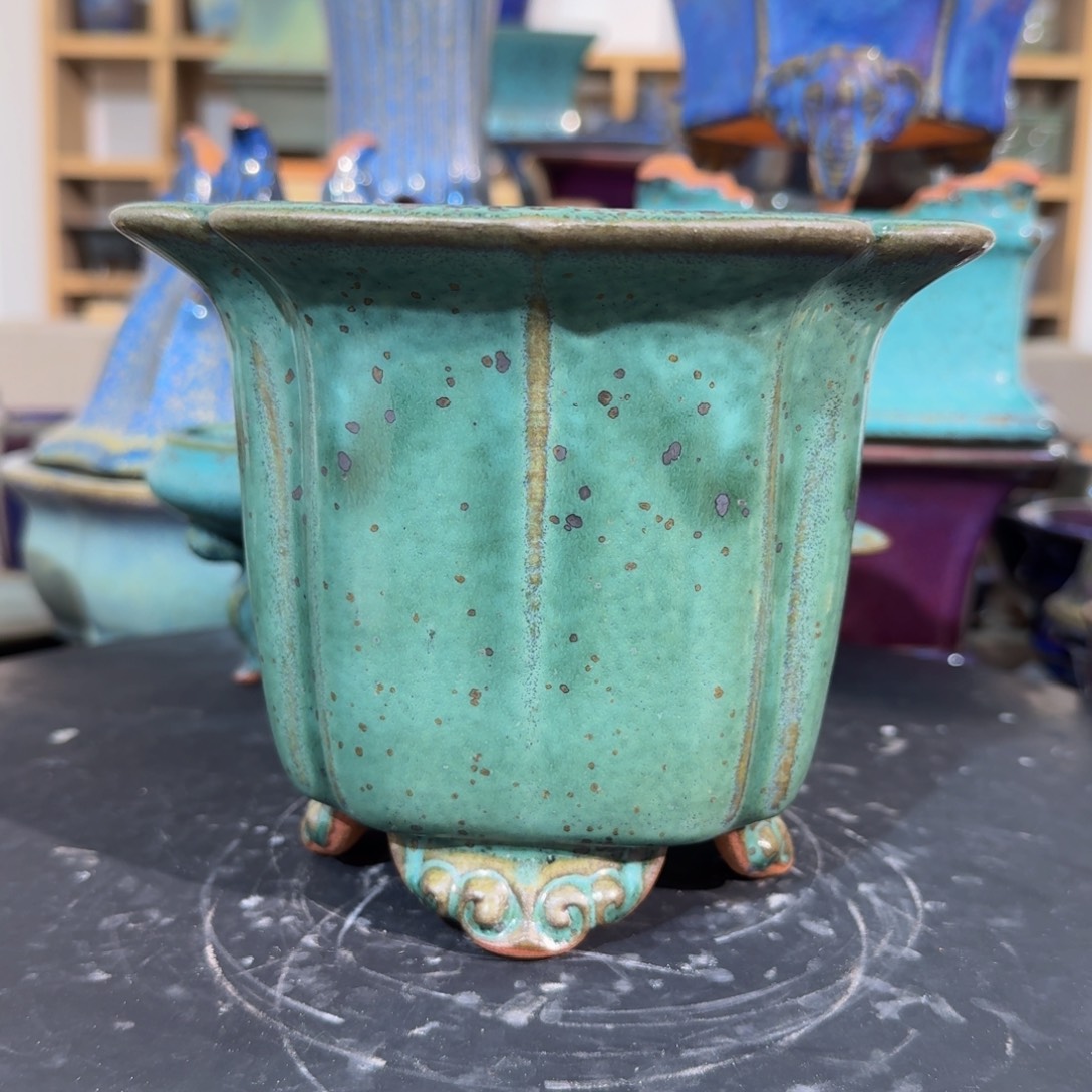 陶摆件觉象钧创盆景艺术微瑕