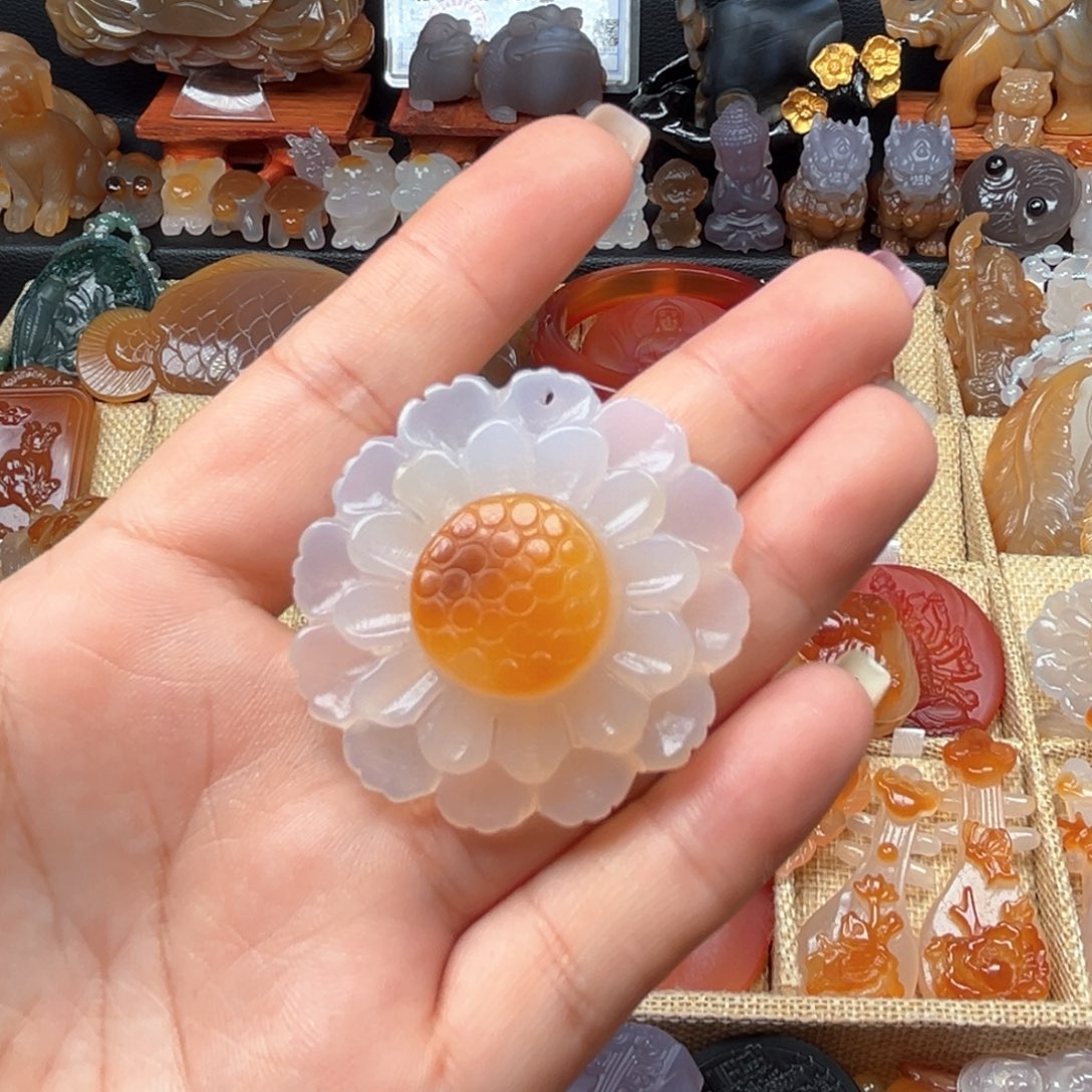 玛瑙/玉髓颈饰合金