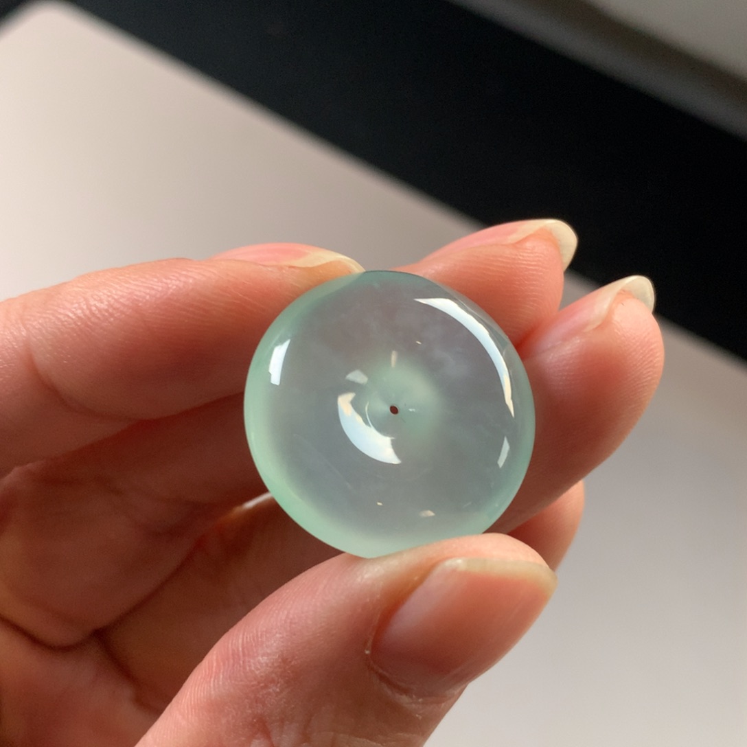 翡翠颈饰未镶嵌天然缅甸翡翠吊坠23.7-7.8