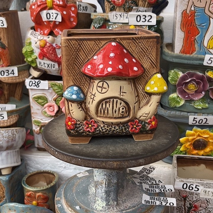 粗陶材质多肉花盆