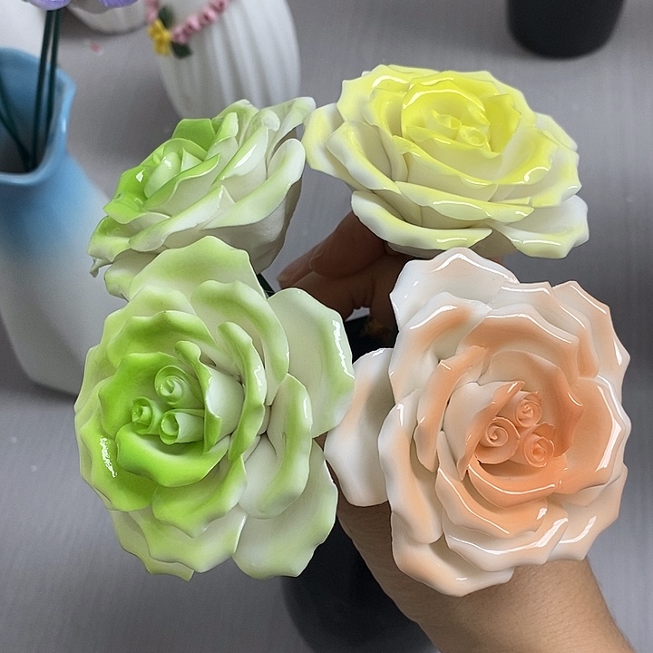 陶瓷陶瓷材料加工4朵混搭