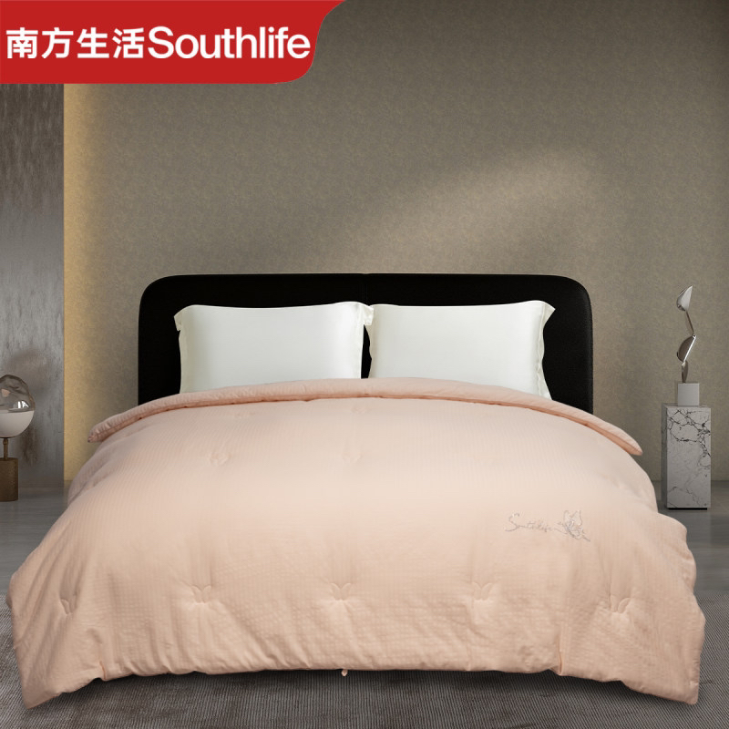 南方生活蚕丝大豆养颜冬被加厚保暖抑菌床上用品柔软舒适精选