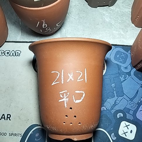 红泥平口金钟一个微瑕