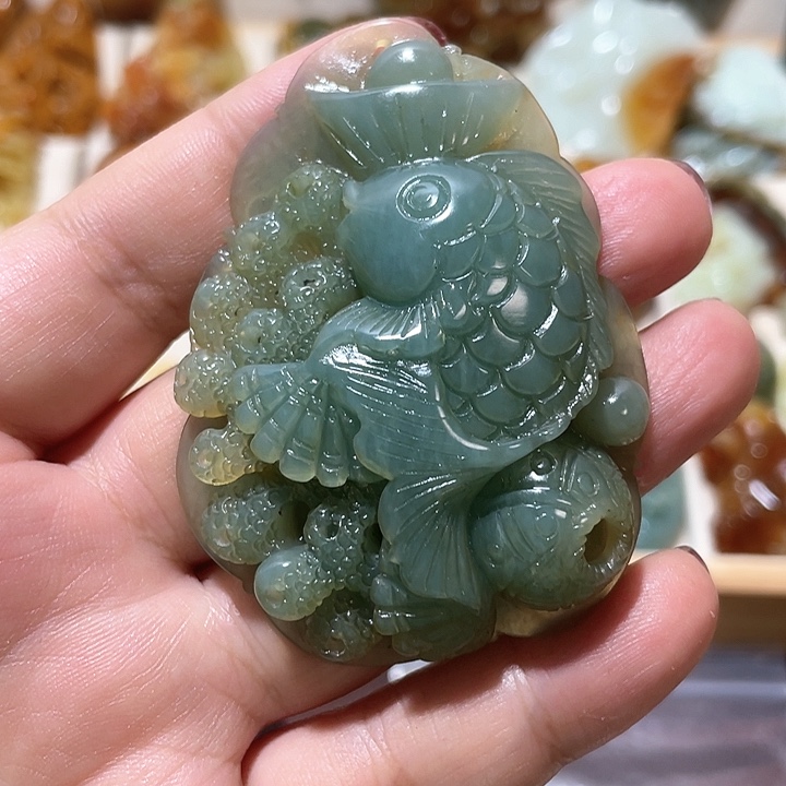 岫玉吊坠(赠链)未镶嵌