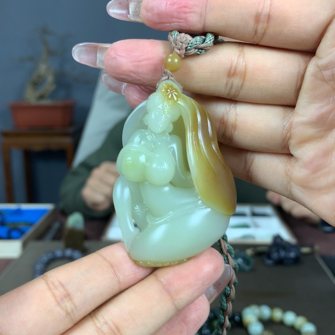 和田玉吊坠(不含链)未镶嵌江****清