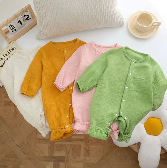 纱布连体春夏连体