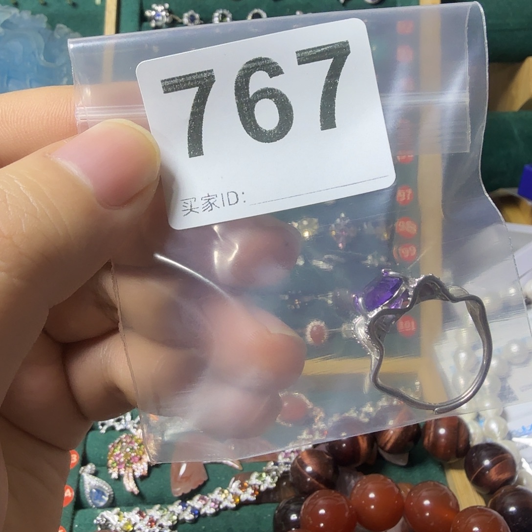 *****银S925镶嵌紫晶戒指