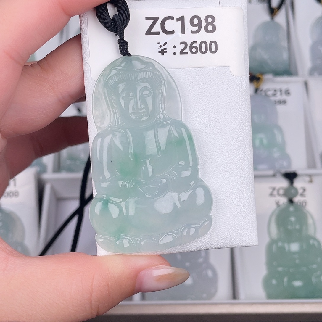 翡翠未镶嵌颈饰zc198