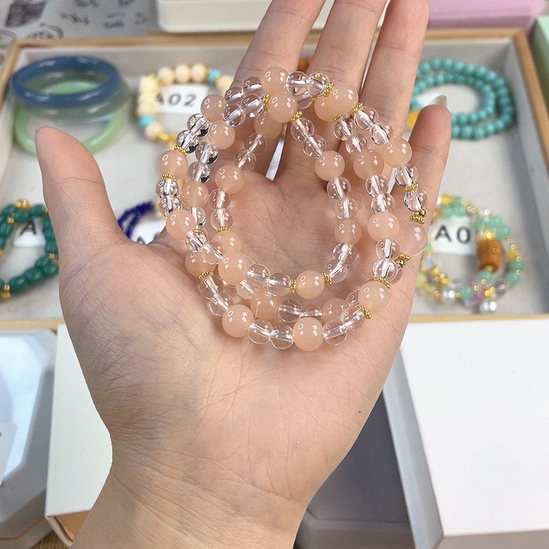 针钠钙石银S925镀金镶嵌手饰