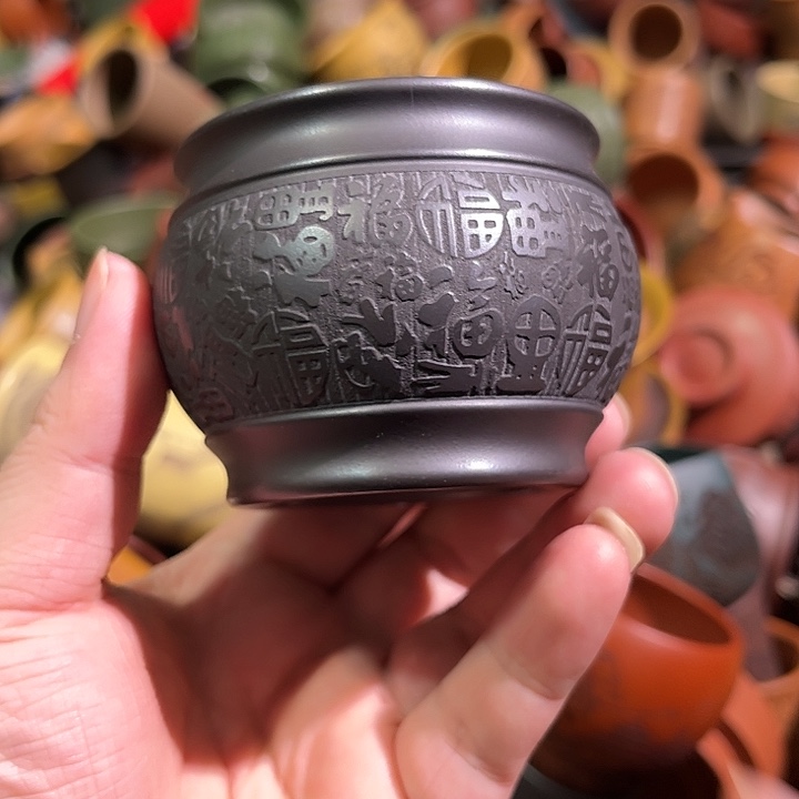 紫砂茶杯全手工紫砂主人杯