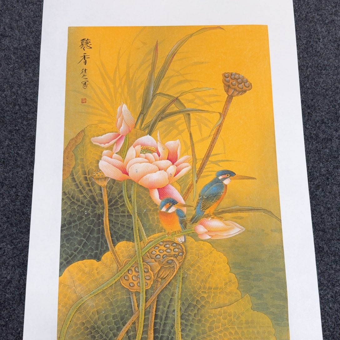 国画国画作品山水花鸟纯手绘