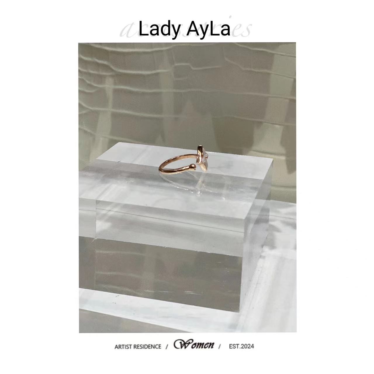 925银合成锆石戒指 老花轻奢时尚戒指AL400