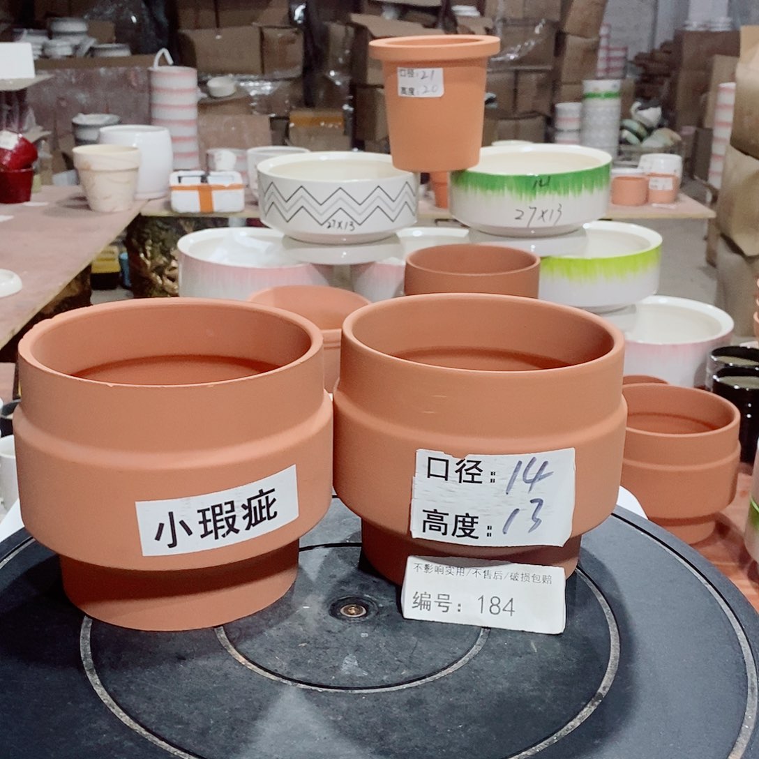 微瑕花盆-184-口14×13-2个