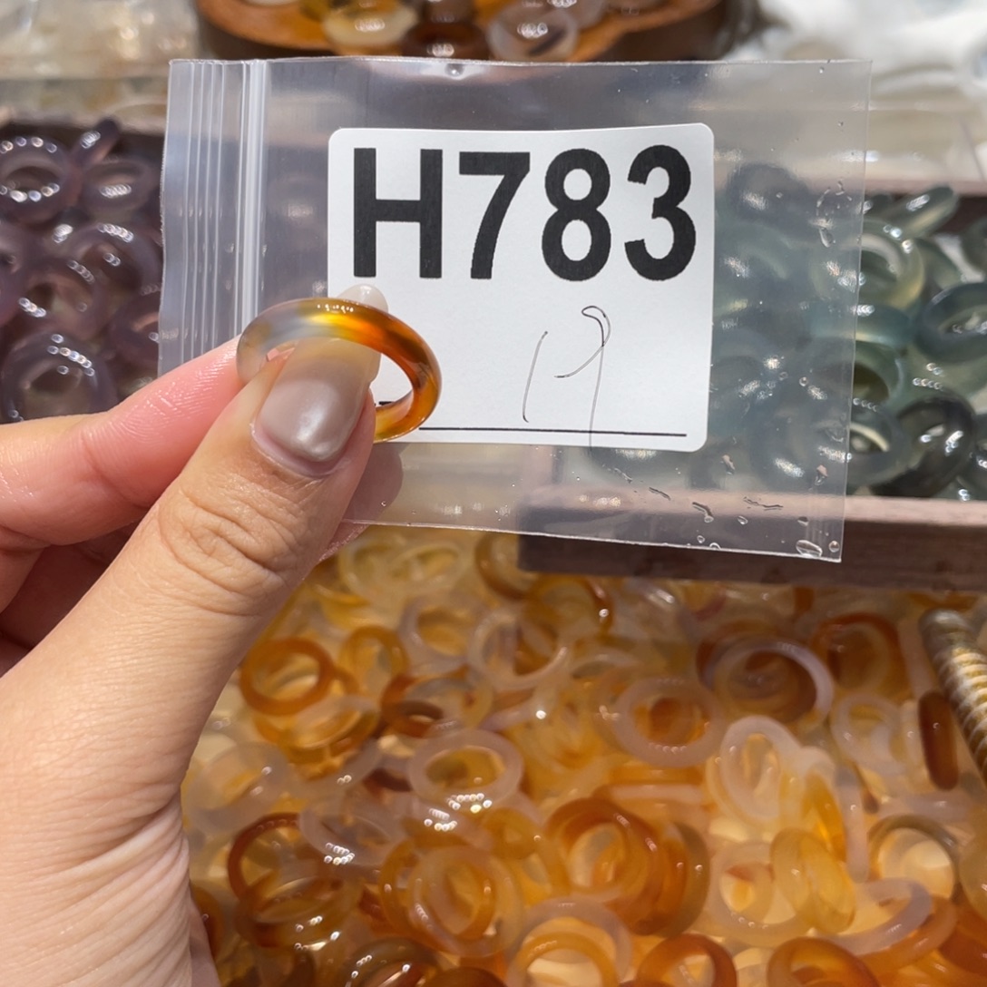 玛瑙/玉髓未镶嵌戒指783