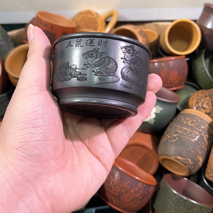 茶杯紫砂全手工紫砂主任杯