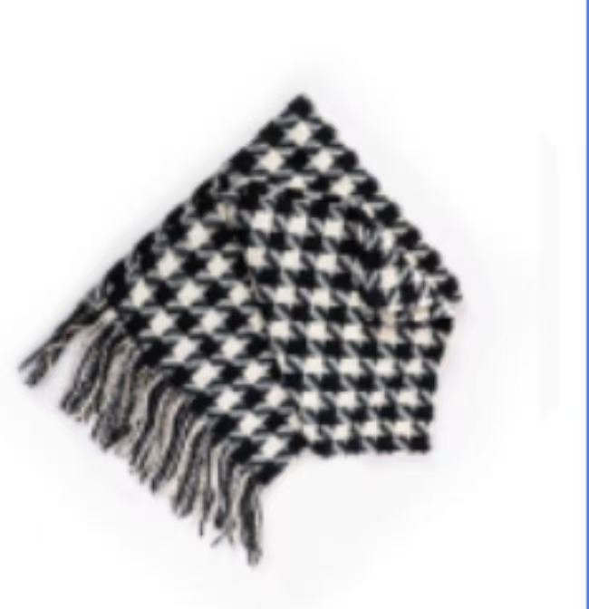 南宋丝府品牌新款百搭洋气保暖围巾34063