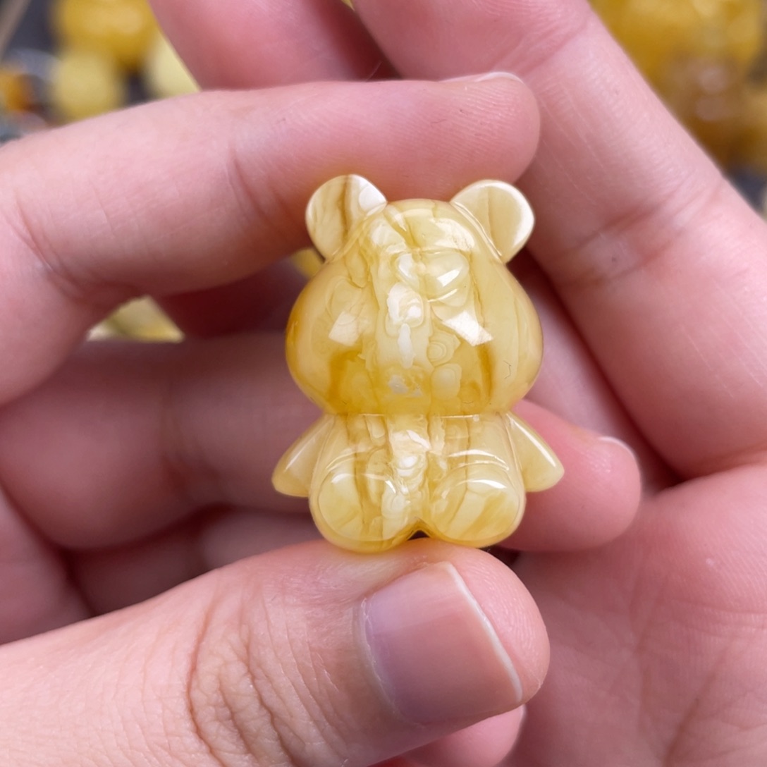 琥珀裸石未镶嵌蜜蜡
