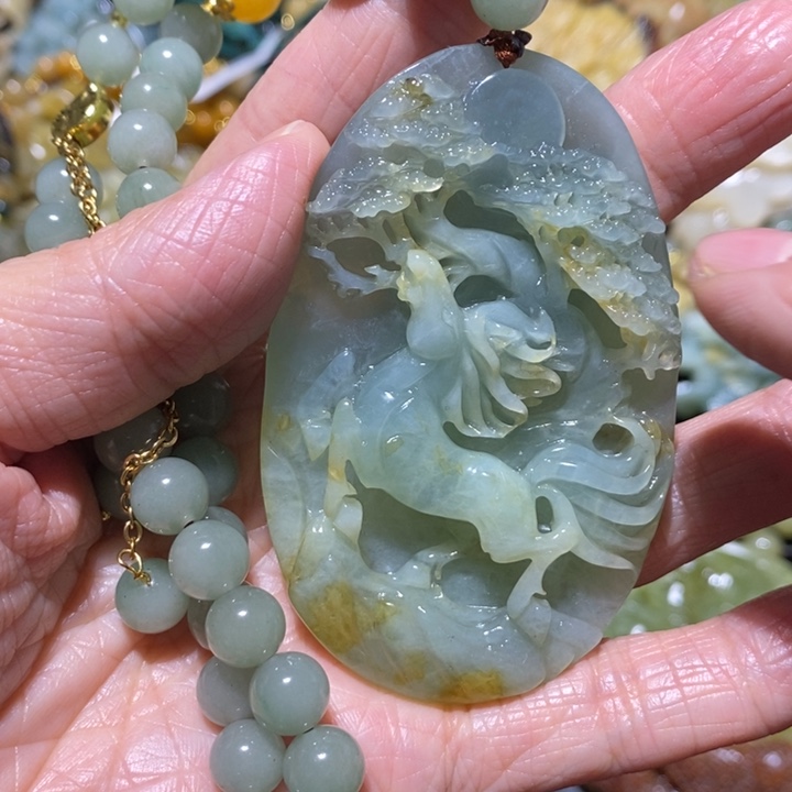 岫玉岫玉吊坠未镶嵌