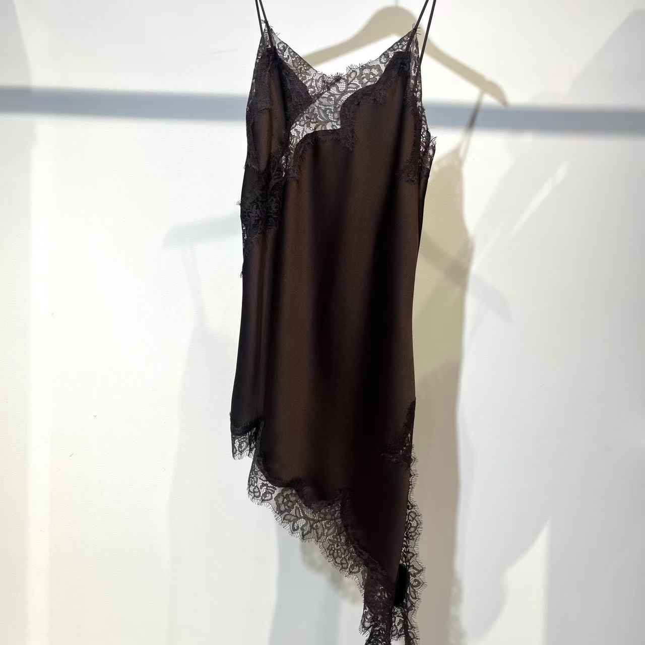 【日月禾】100%桑蚕丝真丝吊带睡裙居家服D2475