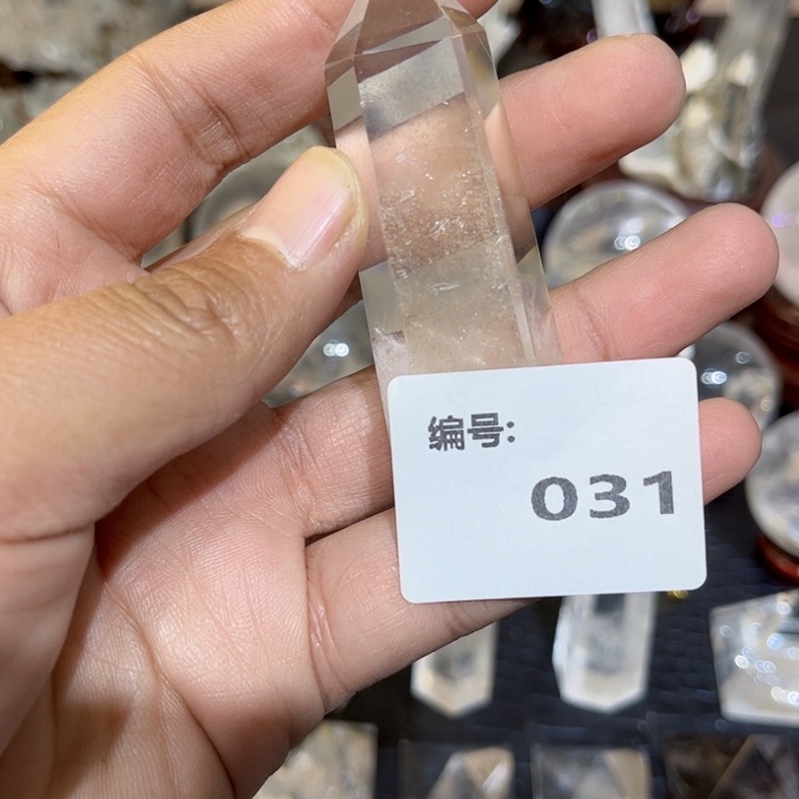 水晶摆件未镶嵌六棱柱