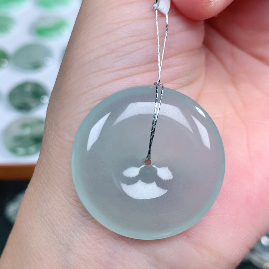 翡翠未镶嵌吊坠(不含链)30.8-6.0