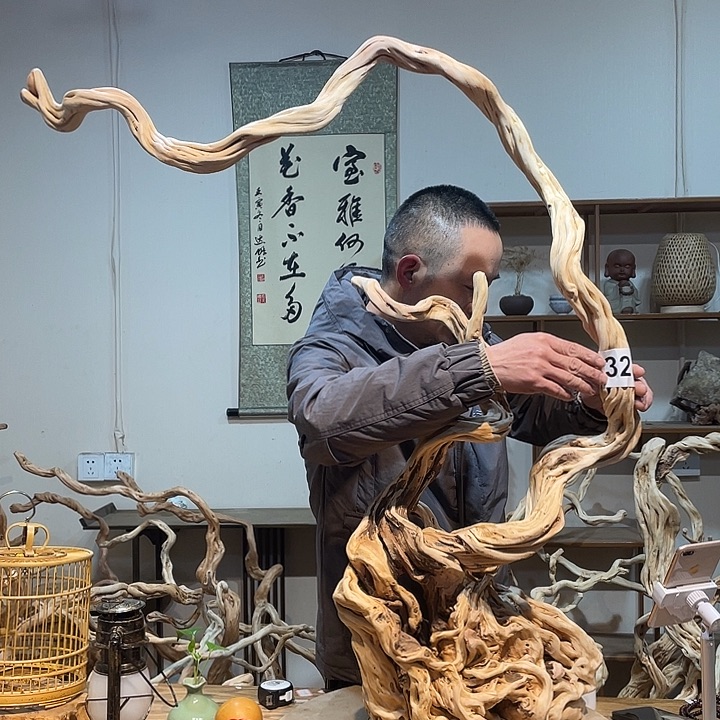 隐***娱木杜鹃根天然根艺5