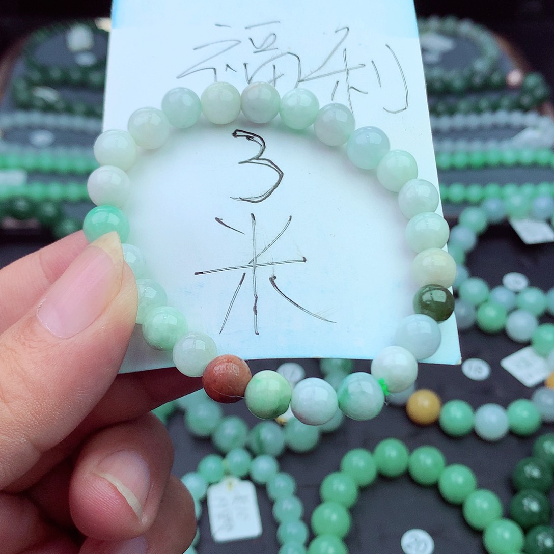 翡翠未镶嵌毛衣链