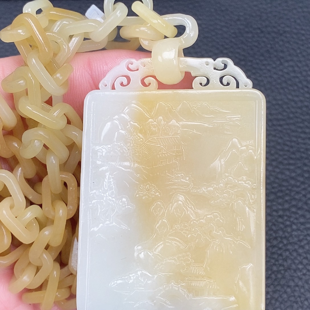 和田玉未镶嵌颈饰