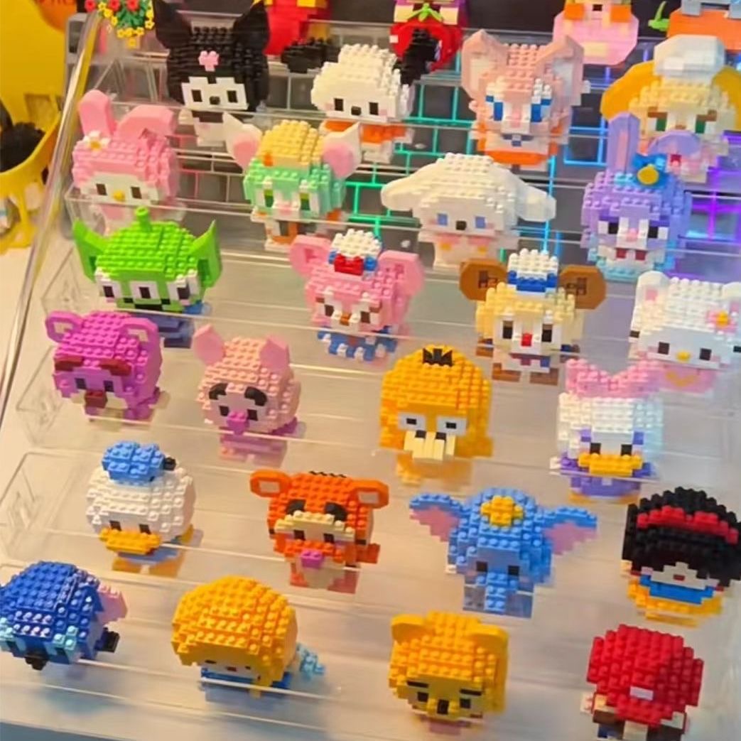 微小颗粒儿童益智拼装积木卡通模型玩具适合男孩女孩的礼物